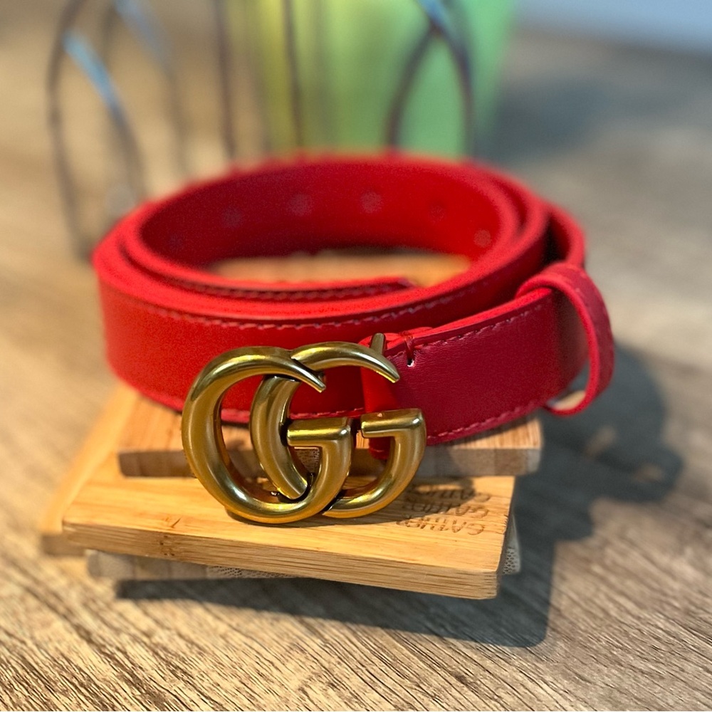 🔥Gucci GG Marmont Thin Belt Women size 10🔥